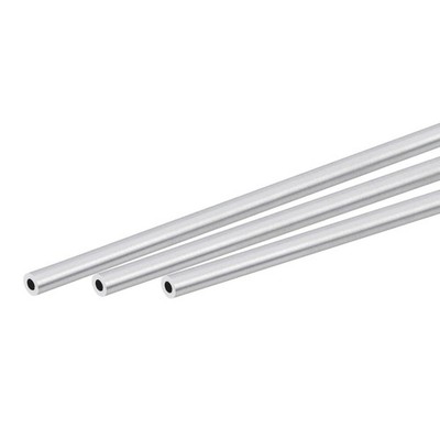 3pcs 6063 Aluminum Round Tube 4mm OD 2mm Inner Dia 300mm Length Pipe Tubing