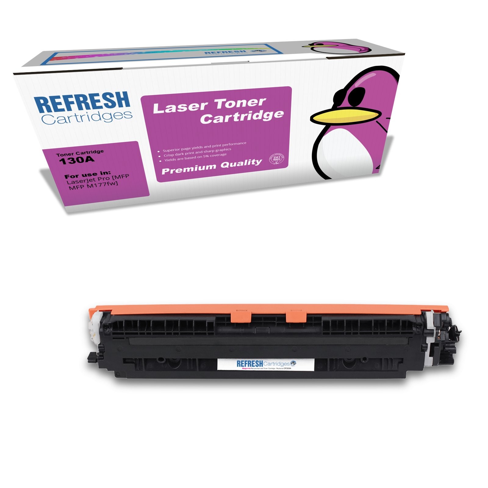 Refresh Cartridges Replacement Magenta CF353A Toner Compatible With HP Printers