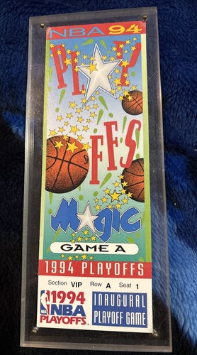Billet Playoff NBA Orlando Magic 1999 - 10e Anniversaire, Acrylique, édition Commémorative