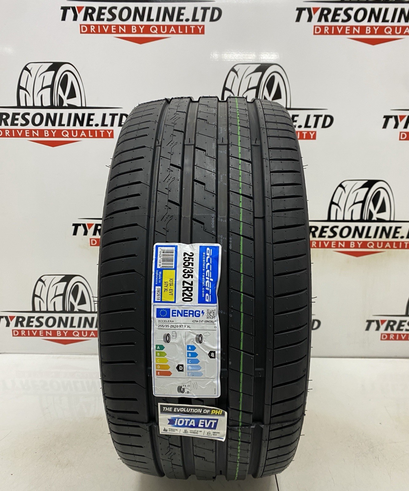 1 X 255 35 20 ACCELERA EVT 97Y XL 255/35R20 BRAND NEW B RATED GRIP TYRE 2553520