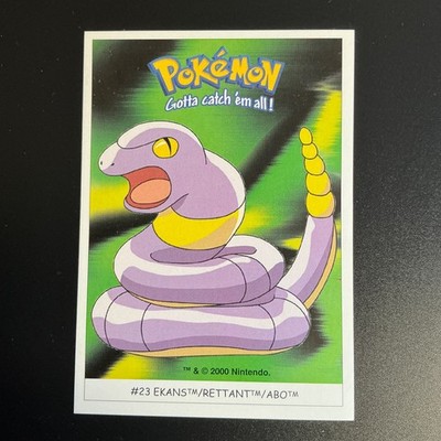 #23 Rettant 23 Rettan Dunkin Boomer Sticker Pokemon Karte Jahr 2000  Vintage