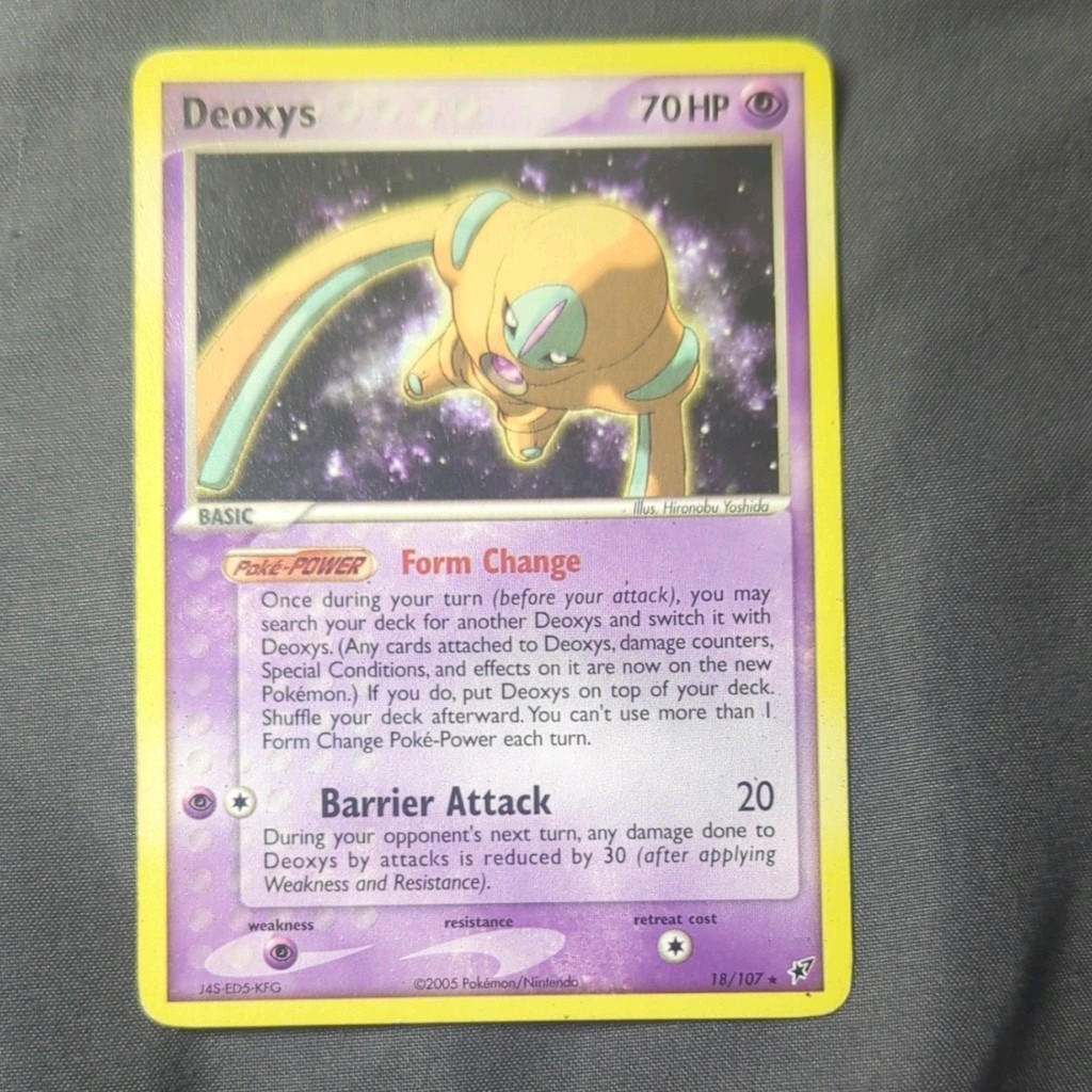 Deoxys 18/107 Pokemon Card Lightly Played Non Floil