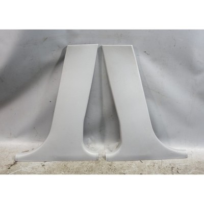 BMW E39 B-Pillar Lower Trim Cover Pair Grey 1997-2003 5-Series OEM 