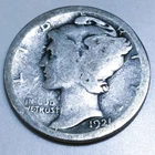 1921-D Mercury Dime Beautiful Coin Rare Date