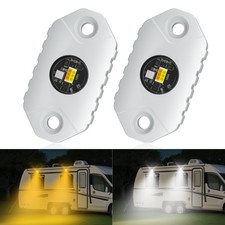 Rv Lights Exterior Whiteamber Led Aluminum Porch Light 12v Ip68 Waterproof C...