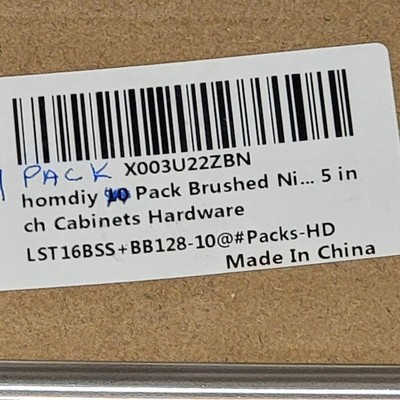 homdiy Cabinet Pulls 9 Pack Brushed Nickel 5 in Bar Handle Kitchen Drawer