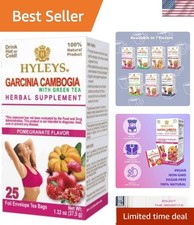 Natural Garcinia Cambogia Green Tea with Pomegranate - 25 Bags for Wellness