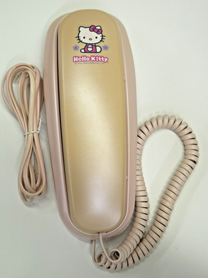 Vintage 2000 GE Hello Kitty Pearl Pink Corded Landline Telephone