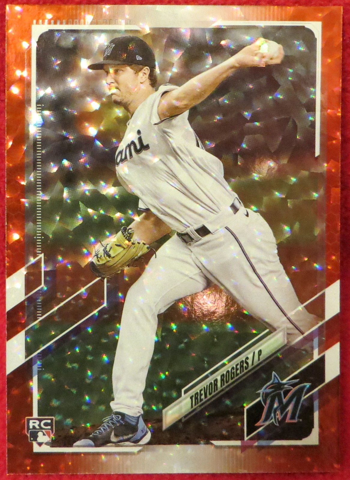 Trevor Rogers 2021 Topps #563 Red Foilboard Parallel 030/199