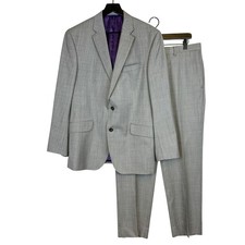 Ted Baker Endurance Jones Wool Gray Blazer Jacket Pants Set - 42 42R 35x30