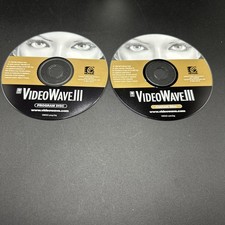 Video Wave III 3 1999 MGI Vintage Computer Software PC Program / Content Discs