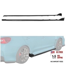 Side Skirts Pair Compatible with 2015-2021 Subaru WRX Carbon Fiber Color