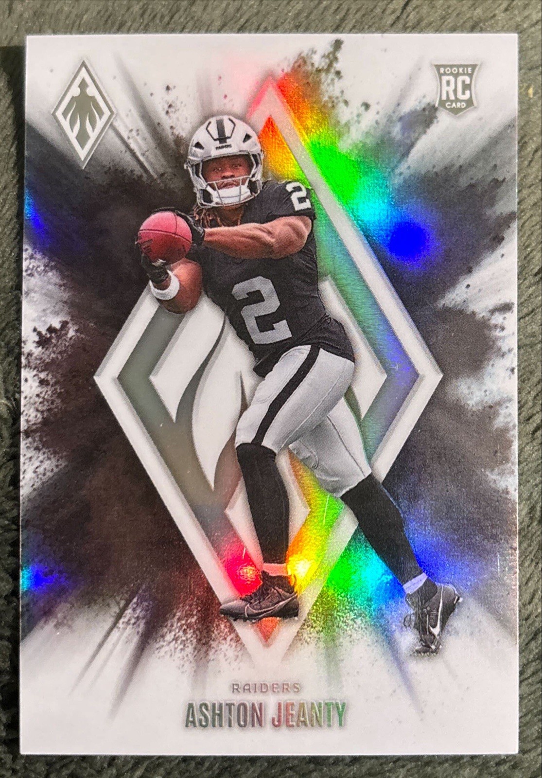 ASHTON JEANTY Rookie Color Blast! 2025 Panini Phoenix #13 SSP Rc Clean! Case Hit