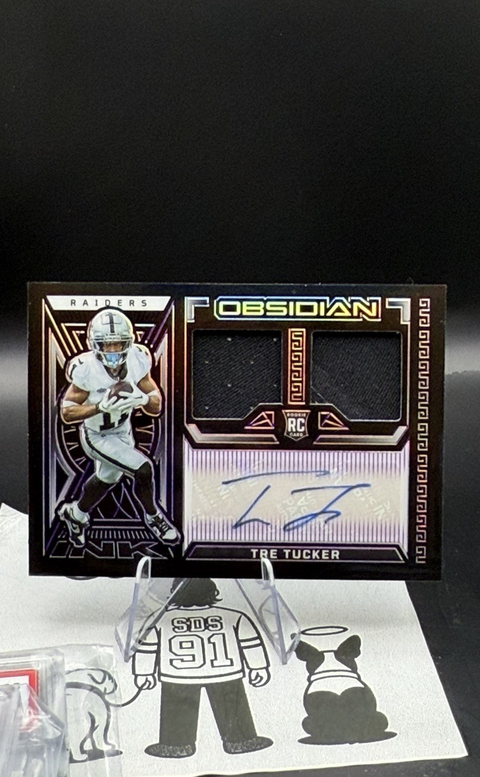 Tre Tucker Panini Obsidian Rookie Jersey Ink #RJITTU Base