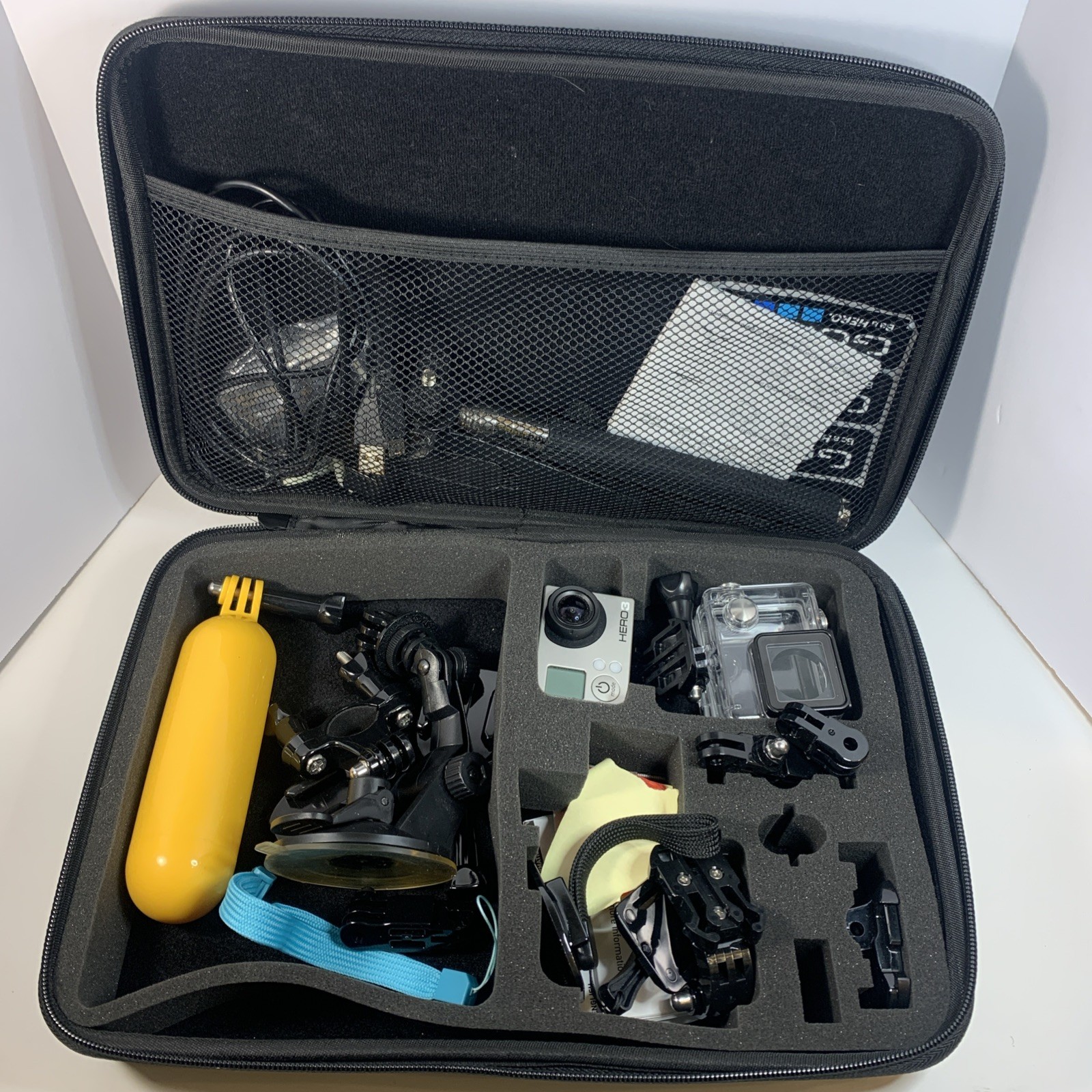 GoPro Hero 3 W/ Carrying Case and Accessories Bundle Lot Tested & Working
