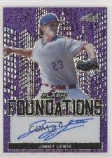 2019 Leaf Flash Foundations Purple 8/25 Jimmy Lewis #FF2-JL1 Auto uk2