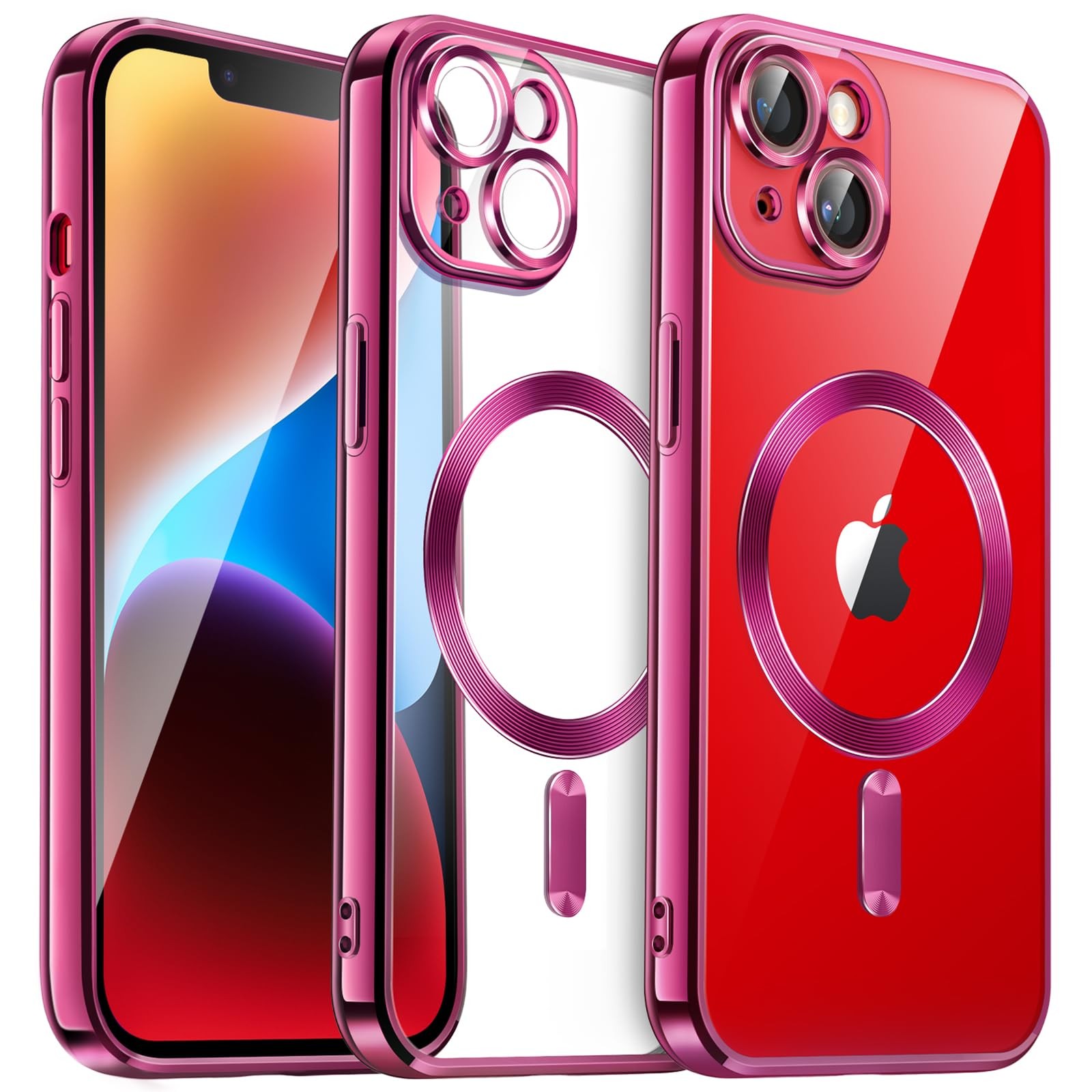 Coque souple claire pour iPhone 14 finition cristal avec protection d'objectif pure