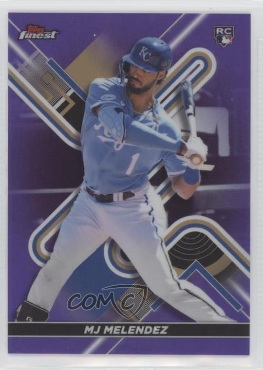 2022 Topps Finest Purple Refractor 193/250 MJ Melendez #57 Rookie RC 03j5