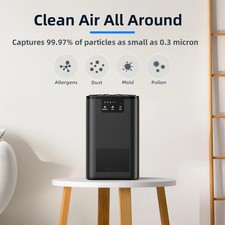 ALROCKET Air Purifie for Home, Remove 99.9% Smoke Dust Allergies for 300 SQ.ft