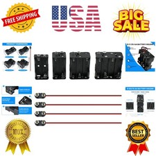 2/4/6/8 x 1.5V AA Battery Holder with Snap Connector Kit Include 3/6/9/12 Vol...