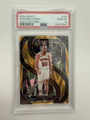 2024 Select Gold Tectonic Stephen Curry /10 PSA 10 - POP 1