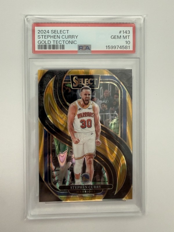 2024 Select Gold Tectonic Stephen Curry /10 PSA 10