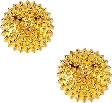 2Pack Hand Massage Ball, Golden Massage Ball, Magnetic Hand Acupoint Portable Ma