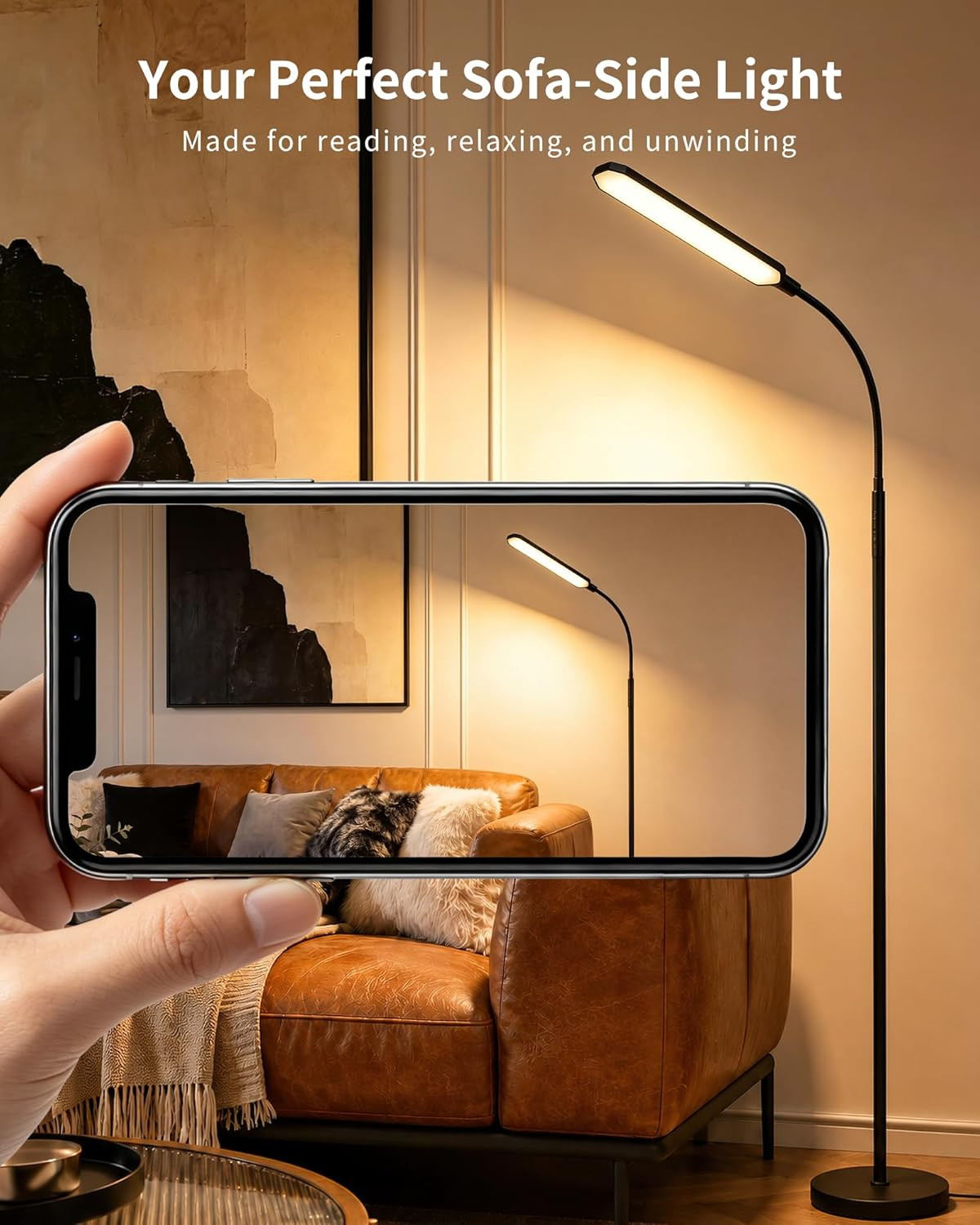 Lampada da Terra LED 18W Dimmerabile con Telecomando foto 5