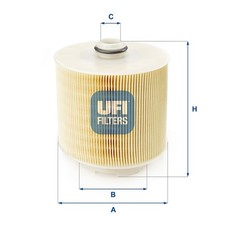 UFI Luftfilter 27.598.00 Filtereinsatz für C6 4F5 A6 AUDI 4FH 4F2 Avant Allroad