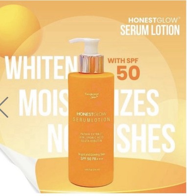 HonestGlow Serum Lotion Bright & Glowing Skin SPF 50 PA+++ 250ml