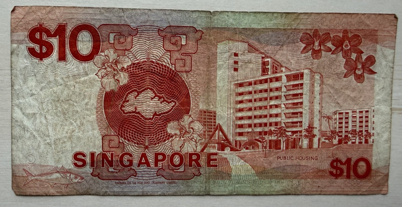 SINGAPORE 10 DOLLARS  COMBINE SHIPPING