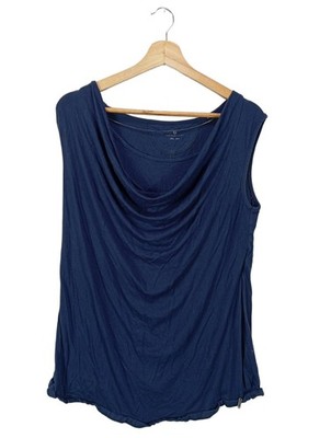 BELLY BUTTON Kurzarm-Bluse Damen Bluse Gr. DE 38 blau Casual-Look