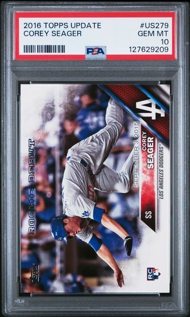 COREY SEAGER 2016 Topps UPDATE #US279 PSA 10 GEM MINT RC