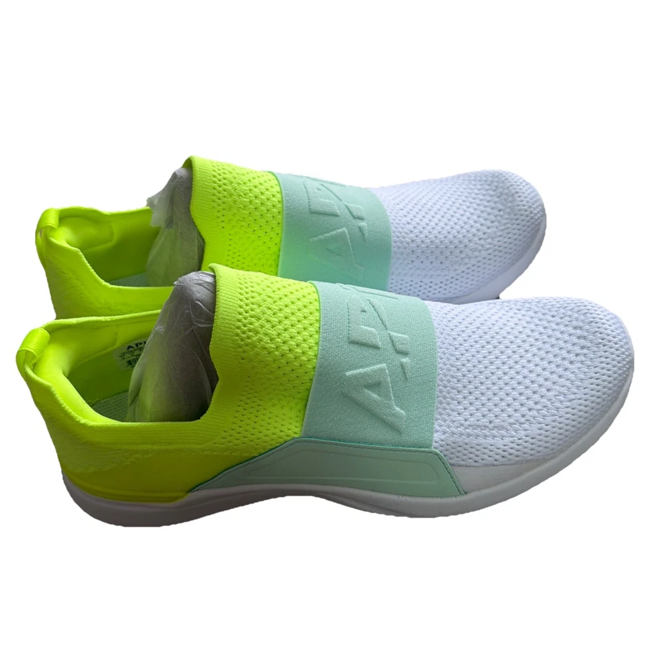 APL Techloom Bliss Energy verde neón prístino para mujer talla 9 NUEVO sin caja Foto 4 de 4