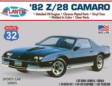 Atlantis 132 1982 Chevy Camaro Route 32 Plastic Model Kit Skill Level 2 M2004