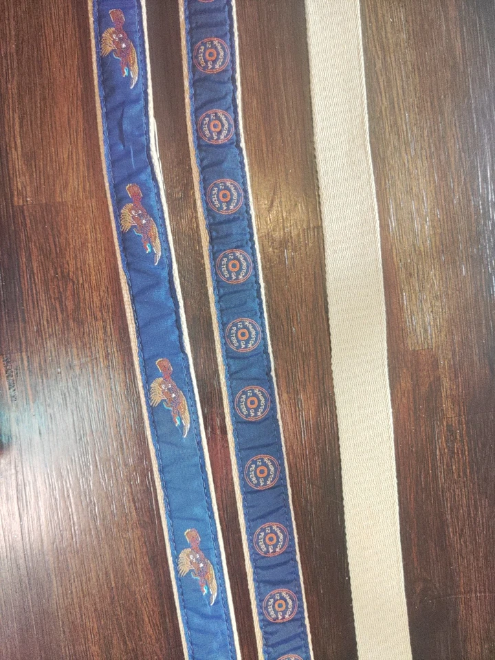 3 cintos de golfe masculinos de couro de caça (Essex, CT) tamanho 38 couro e design - Imagem 3 de 4