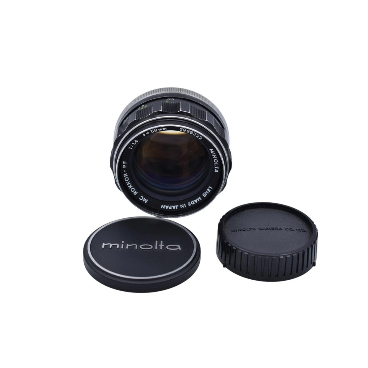 Minolta Rokkor PF 58mm Focal f/1.4 Camera Lenses for sale | eBay