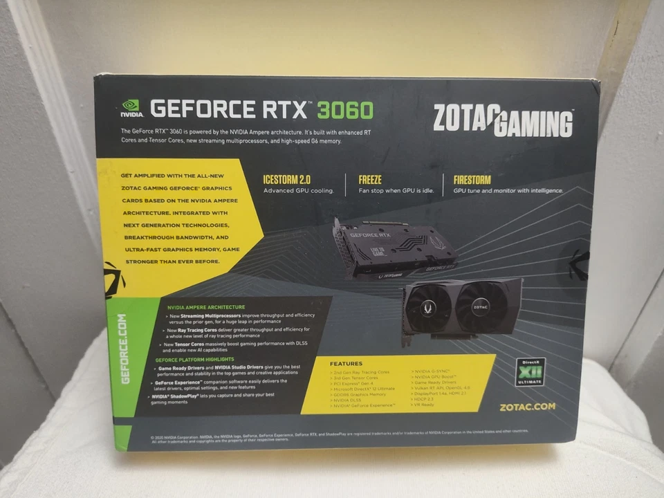 ZOTAC GAMING GeForce RTX 3060 Twin Edge OC 12GB GDDR6 Graphics Card - Image 3 of 4