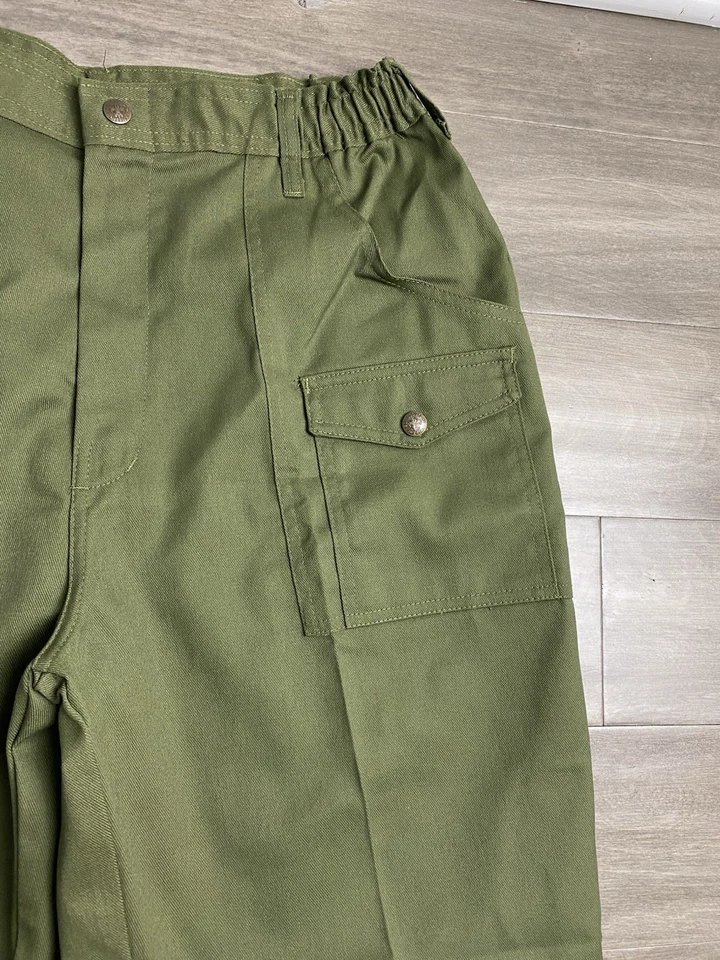 VTG Boy Scouts Pants Mens 34x 31 BSA Uniform Cargo Utility Waist Union - Image 2 of 4
