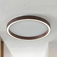 Lucande LED Deckenlampe 'Rotundo' Dimmbar (Modern) In Braun (1 Flammig, ) - Deck