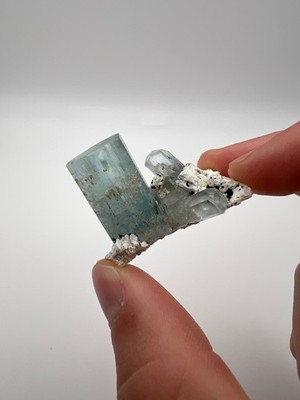 Gem Blue Aquamarine Crystals from the Erongo Mountains, Erongo Region, Namibia