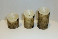 Flameless LED Candles - Set Of 3 - Open Box Tested  Working