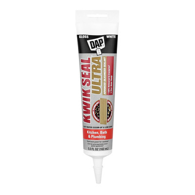 7079818897  Ultra, White 5.5oz 12Pk Premium Siliconized Kitchen & Bath Sealant, 