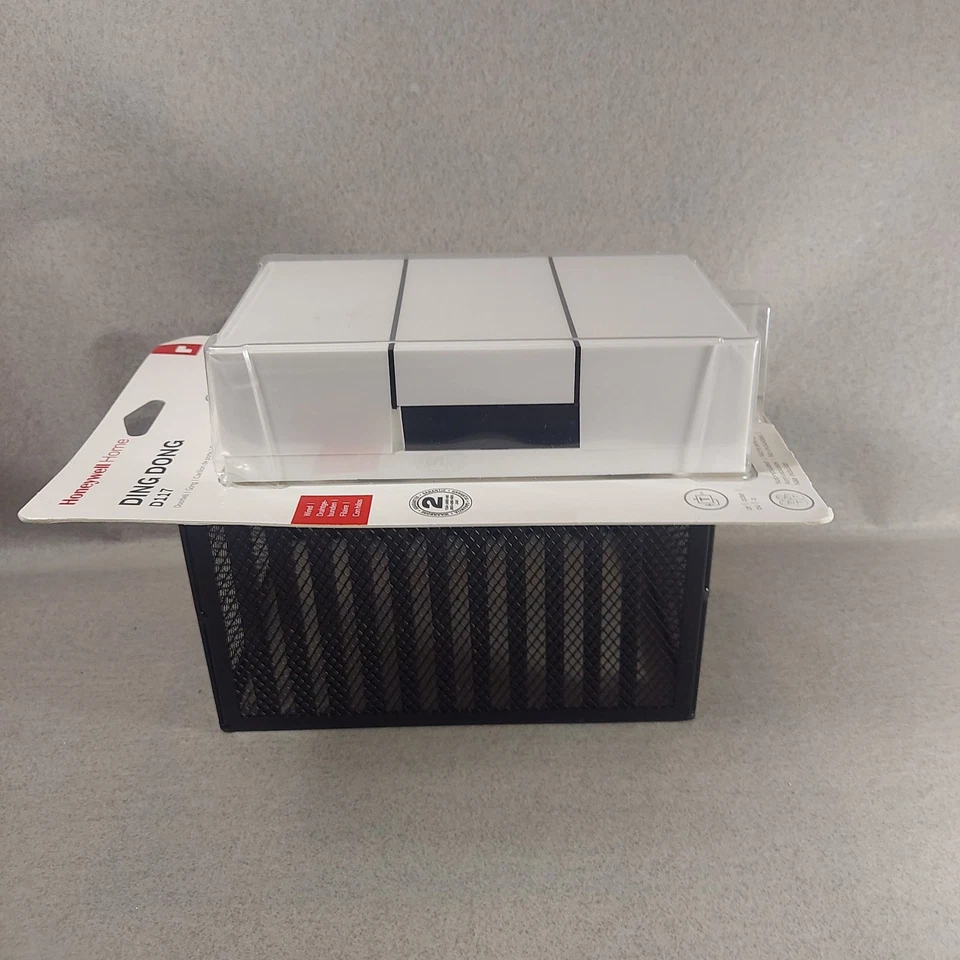 Timbre Honeywell Home Ding Dong clásico con cable blanco D117 nuevo sellado Foto 4 de 4