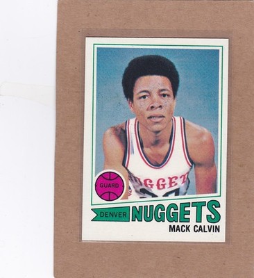 1977-78 TOPPS BASKETBALL WHITE BACK MACK CALVIN #96 NUGGETS NM/NM+ *A46207