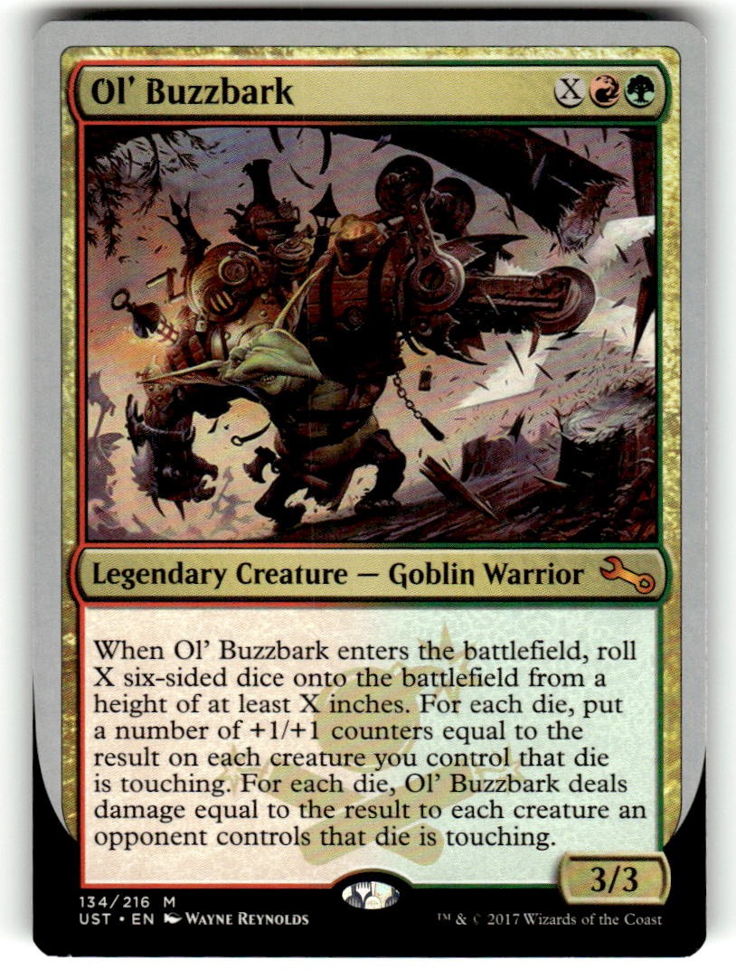 Ol' Buzzbark 134 Mythic Unstable Magic: The Gathering Near Mint
