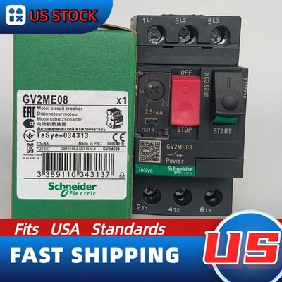 1PC GV2ME08 Schneider NEW Manual Starter Protector: Expedited Shipping US Stock