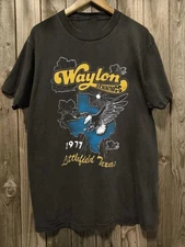 VTG 1977 Waylon Jennings Daydreamer Littlefield Texas Shirt Unisex S-5XL