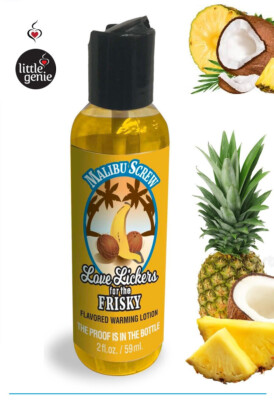 Love Lickers MALIBU SCREW Flavored Warming Massage Lotion Oil for Couples 2oz