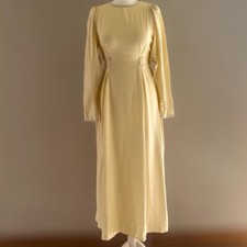 Urban Outfitters Cut Out Midi Dress Ivory Shell Fabric Size XS